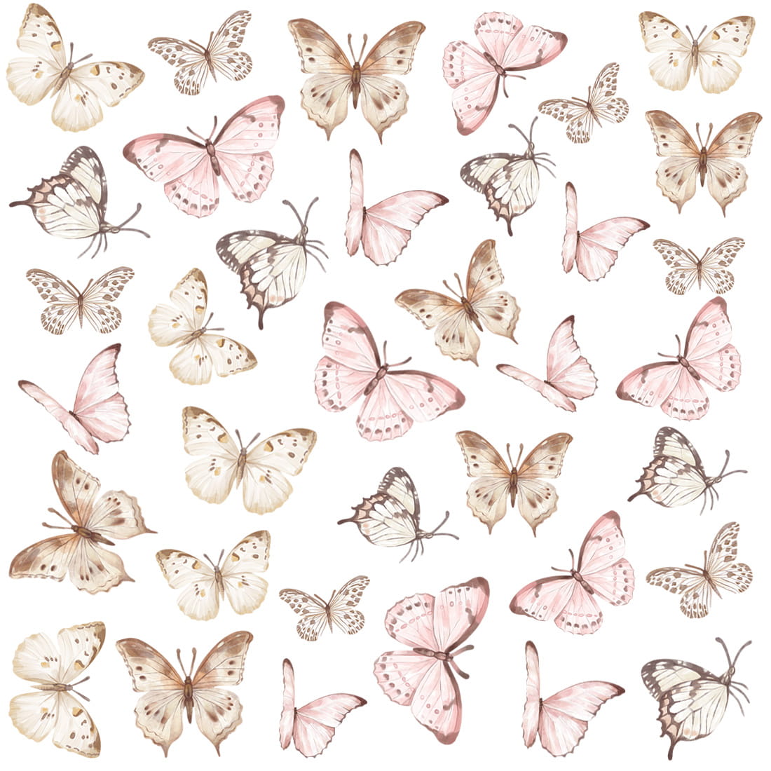 Pastelowelove, Seinätarra Setti, Butterflies