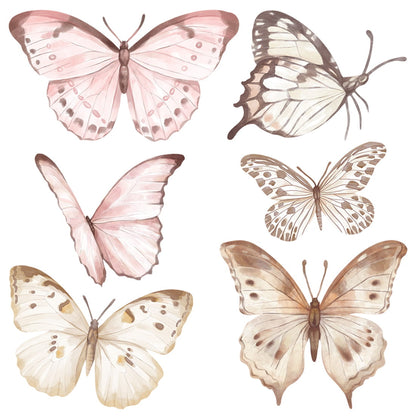 Pastelowelove, Seinätarra Setti L, Butterflies
