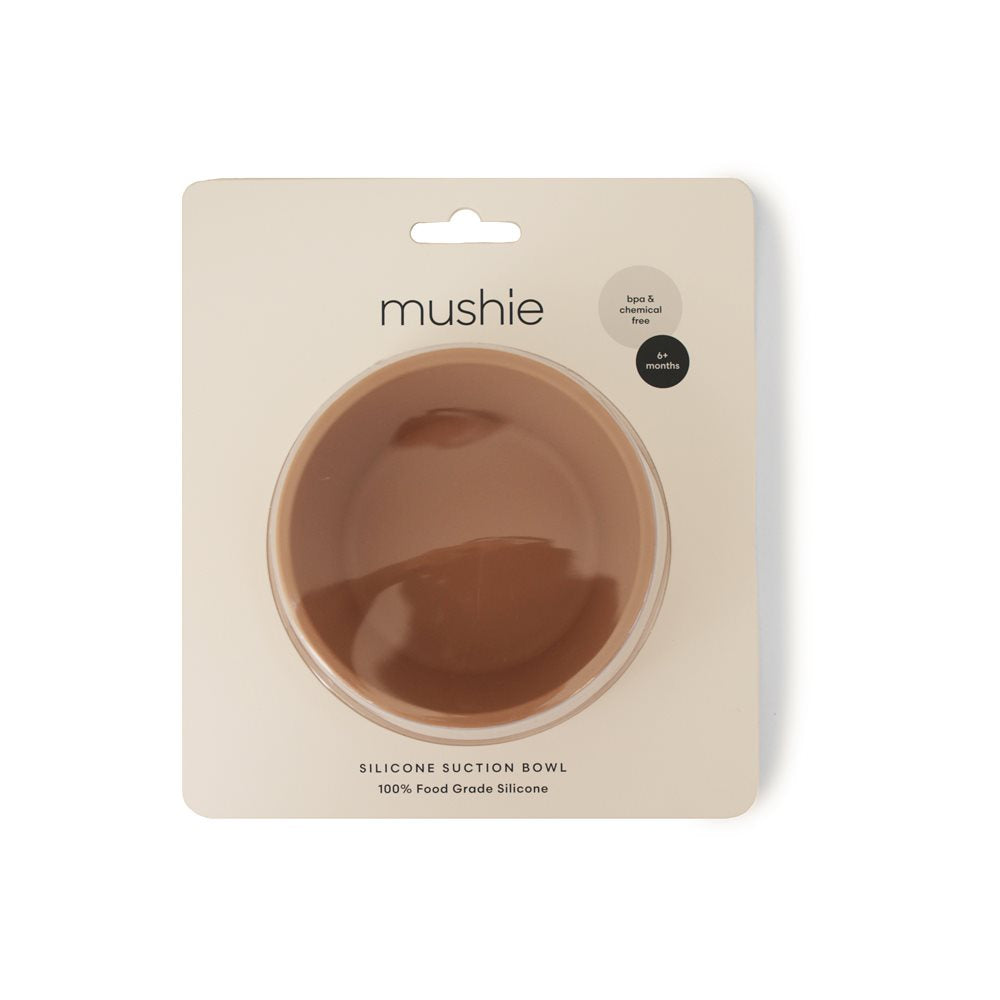 Mushie Silikonikulho Imukupilla, Cloudy Mauve