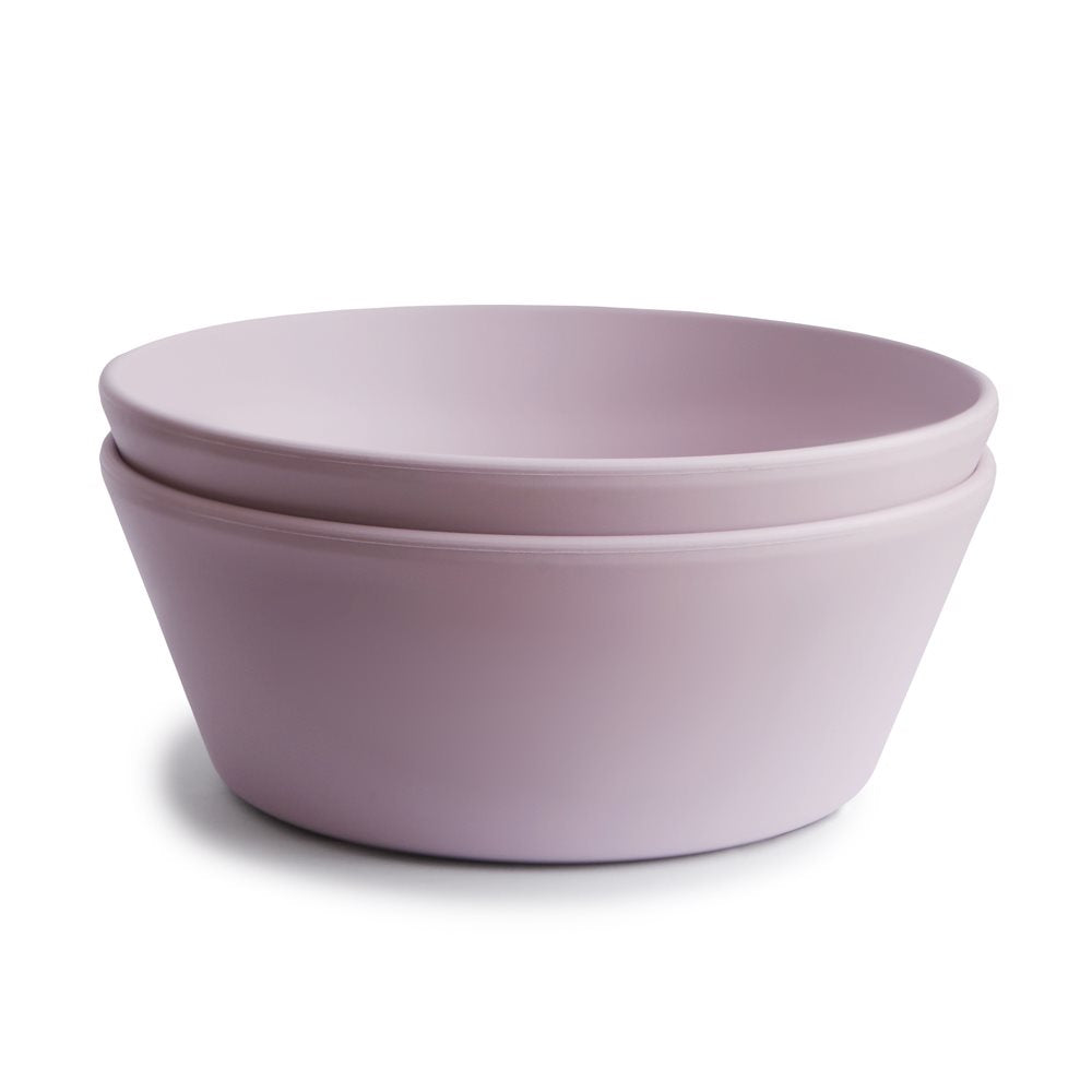 Mushie Bowl 2 pcs, Soft Lilac 
