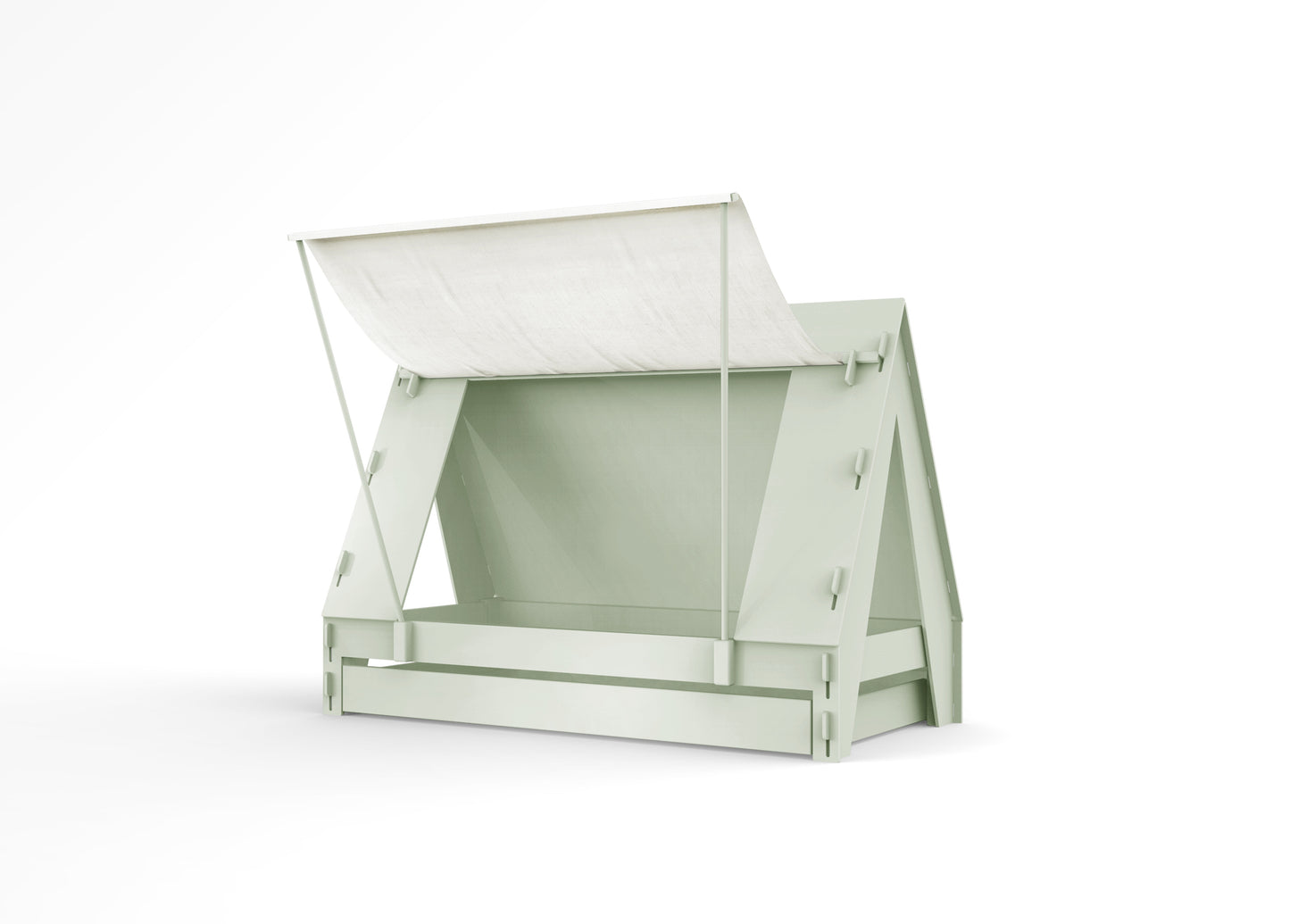 Mathy By Bols Säng 90x200, Tält Enkel &amp; Utdragssäng