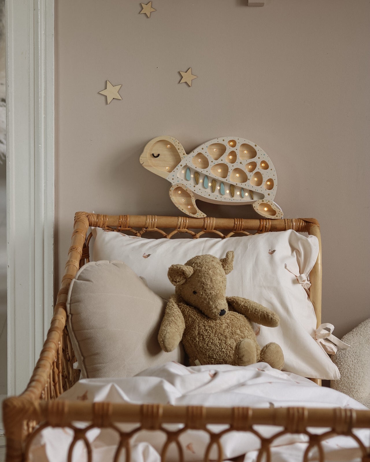 Little Lights Night Light Turtle, Albino strössel