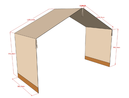 Vipack, Forrest, Talosängyn Vuodekatos, Beige