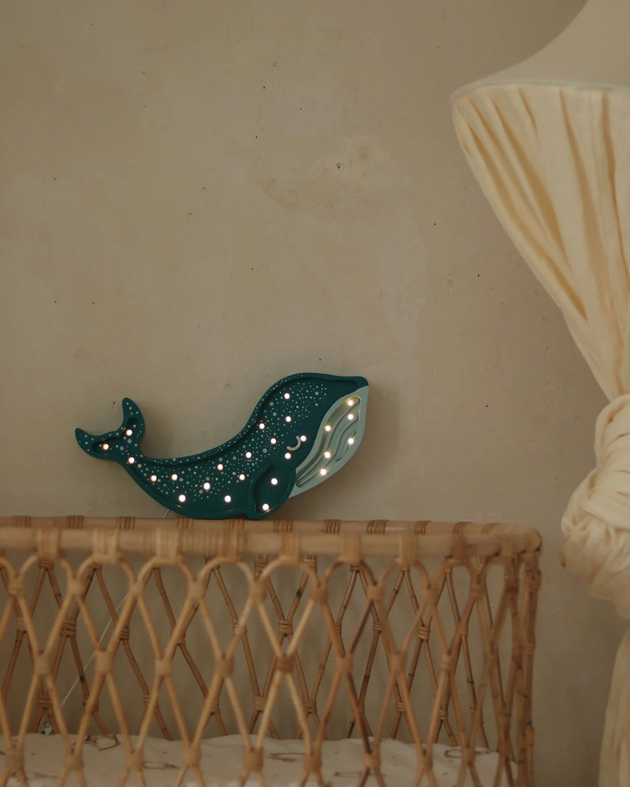 Little Lights Night Light, Whale Galaxy Teal