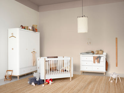 Oliver Furniture, Wood, Vaatekaappi 3 ovea, White/Oak