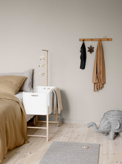 Oliver Furniture, Wood Co-Sleeper, White/Oak