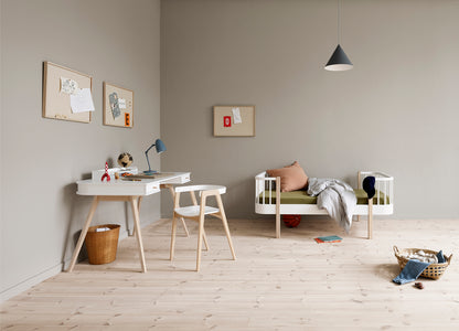 Oliver Furniture, Wood Original, Juniorisänky 90x160 cm, White/Oak
