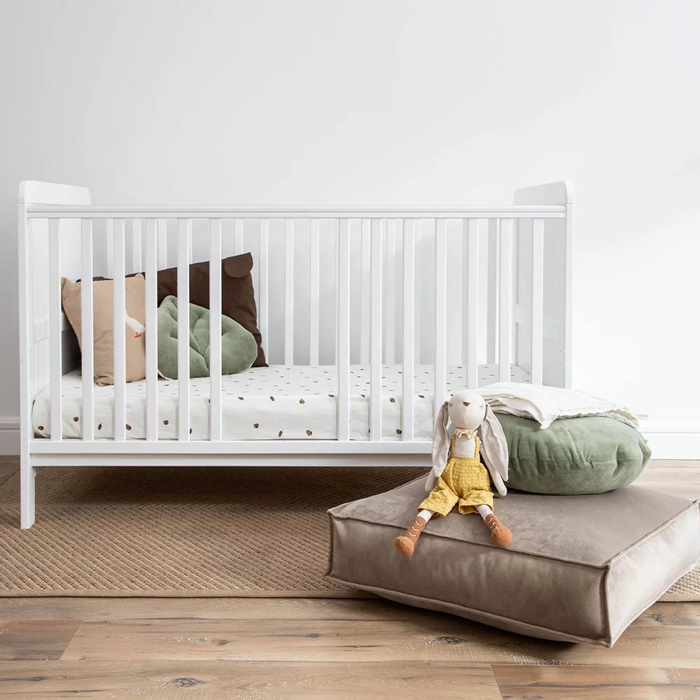 Woodies, Cot bed 2 IN 1 Classic Cot Bed 70x140 cm, White