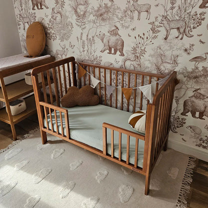 Woodies, Classic, Pinnasängyn (60x120 cm) Turvalaita Daybed, Pähkinä