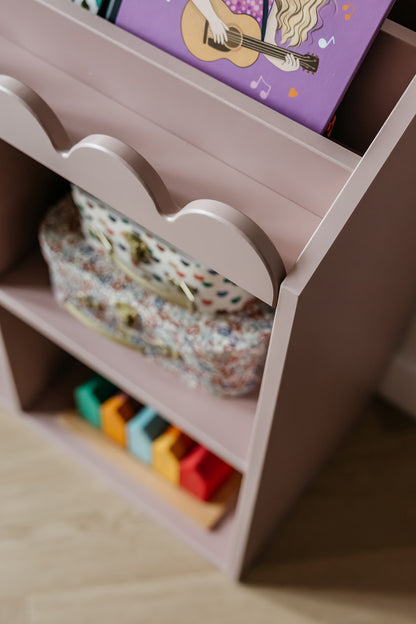 Boknok, Montessori bokhylla, solnedgång