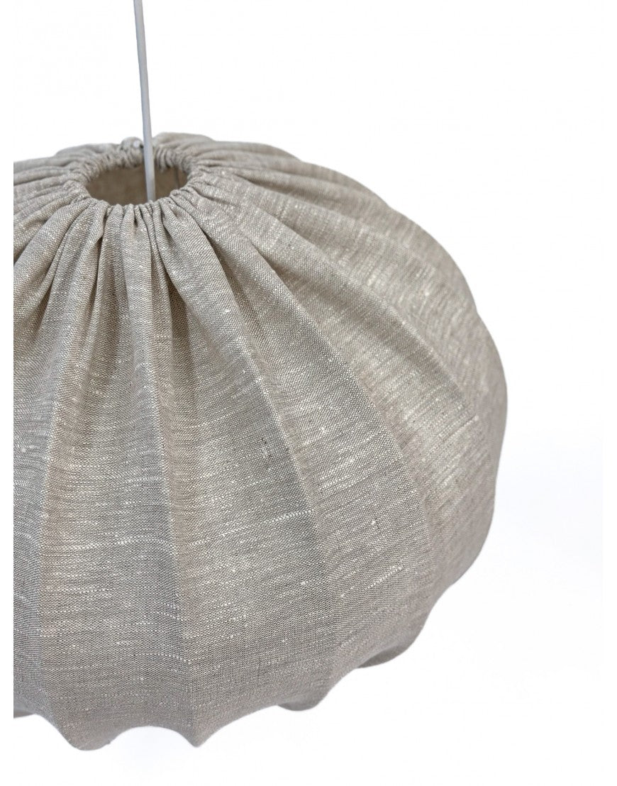 Lampunvarjostin, Pumpkin, Natural Linen