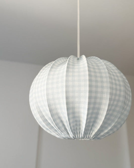 Lampunvarjostin, Pumpkin, Muslin Blue