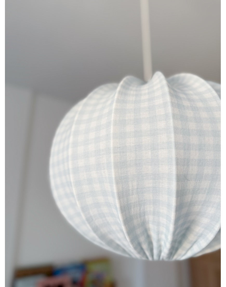 Lampunvarjostin, Pumpkin, Muslin Blue