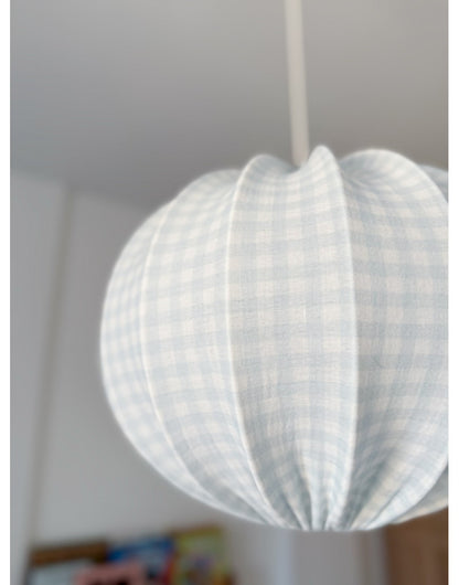 Lampunvarjostin, Pumpkin, Muslin Blue