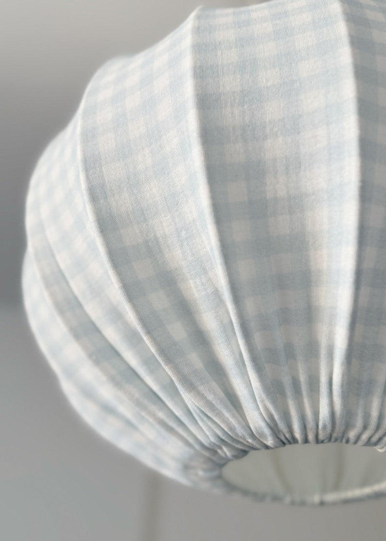 Lampunvarjostin, Pumpkin, Muslin Blue