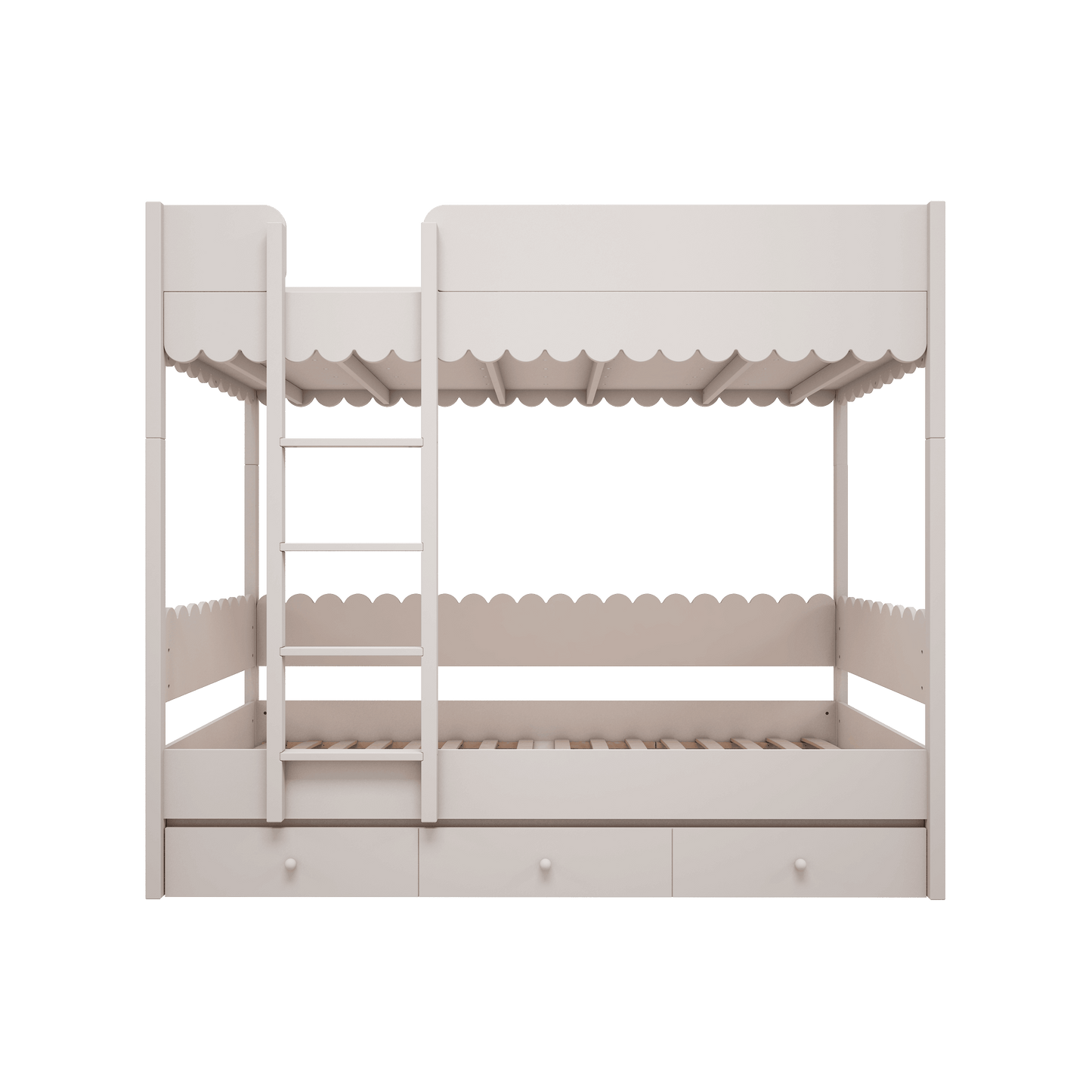 Wood Luck Design, Bunk Bed 90x200, Babushka White