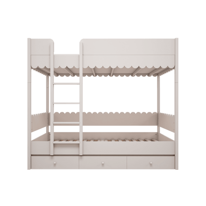 Wood Luck Design, Bunk Bed 90x200, Babushka White