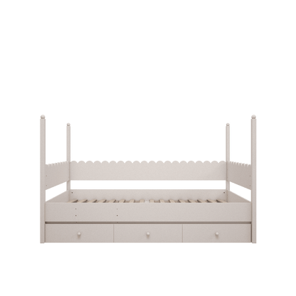 Wood Luck Design, Bed 90x200, Babushka White