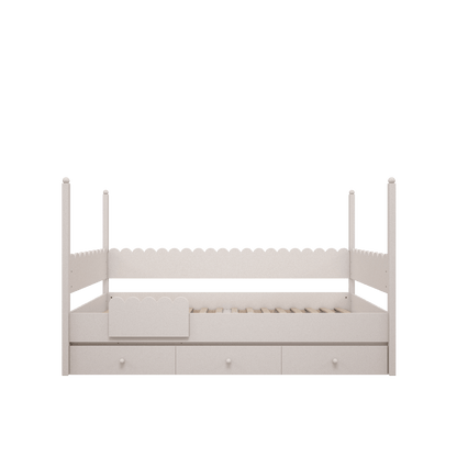 Wood Luck Design, Bed 90x200, Babushka White