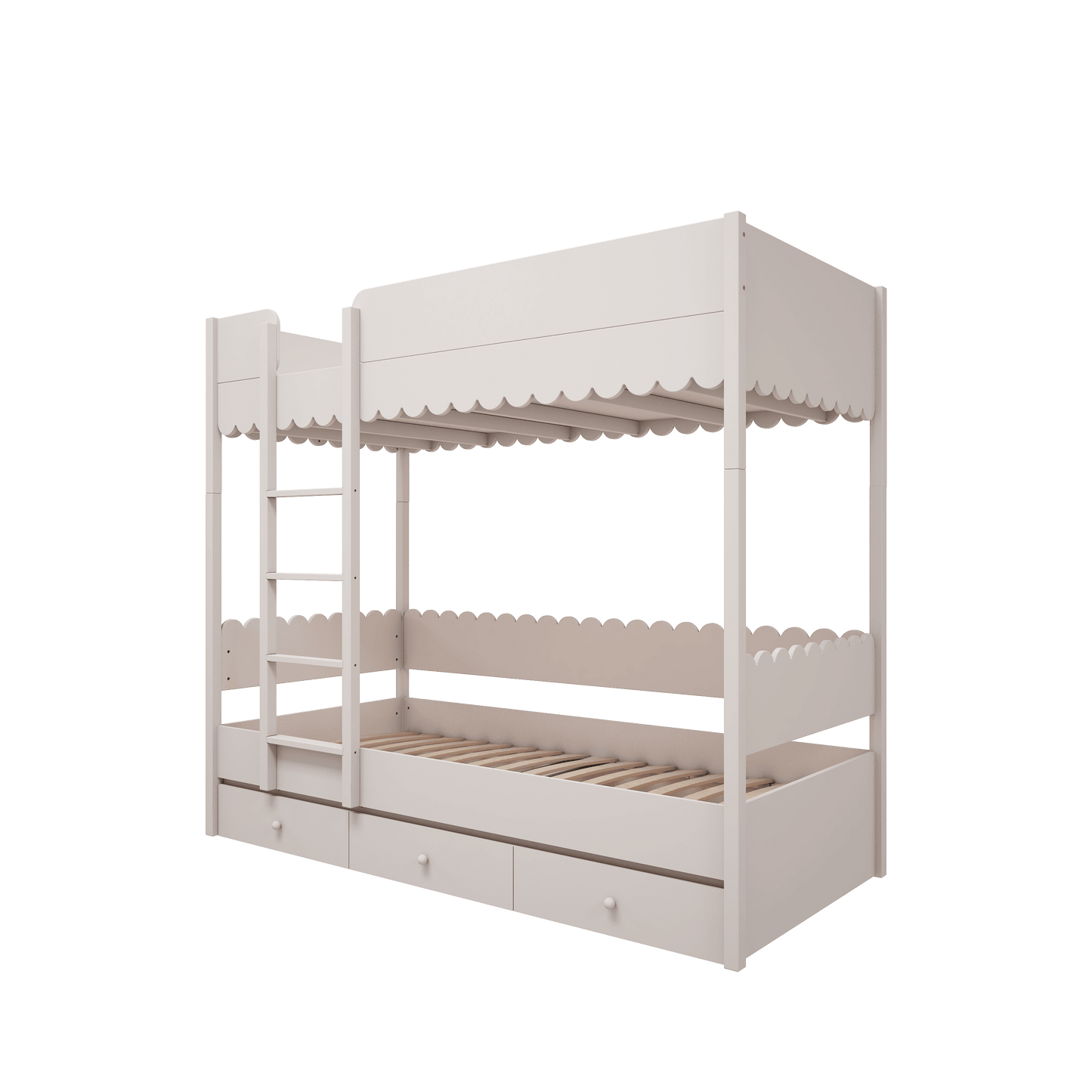 Wood Luck Design, Bunk Bed 90x200, Babushka White