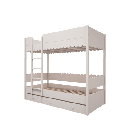 Wood Luck Design, Bunk Bed 90x200, Babushka White
