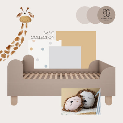 Wood Luck Design, Junior bed 80x160 cm, Basic Truffle