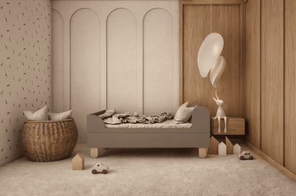 Wood Luck Design, Junior bed 80x160 cm, Basic Truffle