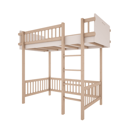 Wood Luck Design, Loftsäng, Basic Vit