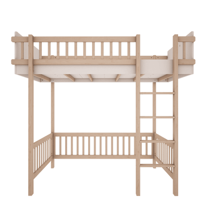 Wood Luck Design, Loftsäng, Basic Vit