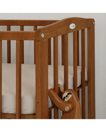 Waldin, Kehto 2-in-1 + Patja, Walnut