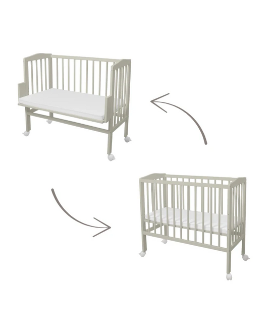 Waldin, Kehto 2-in-1 + Patja, Olive
