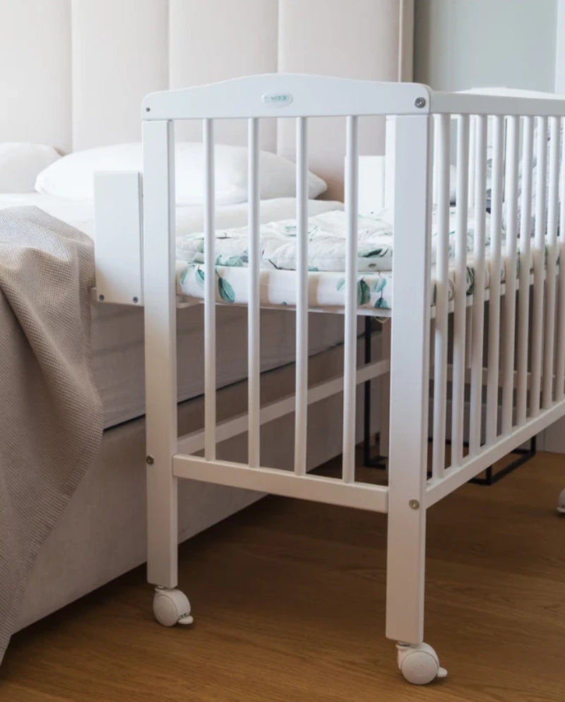 Waldin, Kehto 2-in-1 + Patja, White