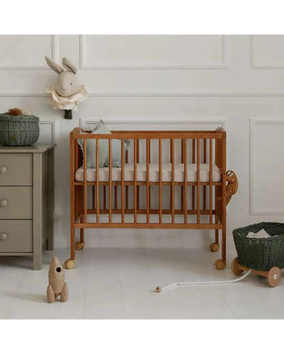 Waldin, Kehto 2-in-1 + Patja, Walnut