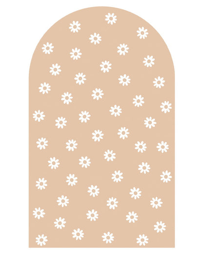 Pastelowelove, Seinätarra Kaari, Beige Daisies