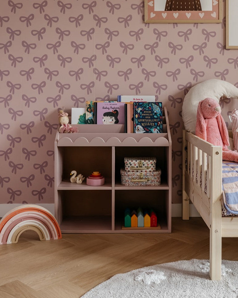 Boknok, Montessori bokhylla, solnedgång