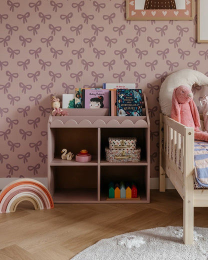 Boknok, Montessori bokhylla, solnedgång