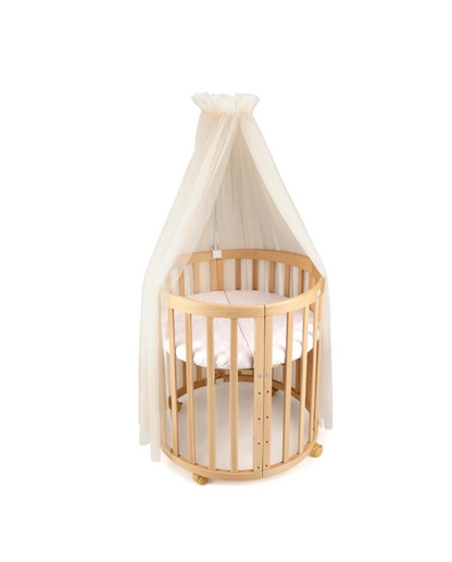 Waldin, Vuodekatos Pinnasängylle 7-in-1, Champagne Tulle