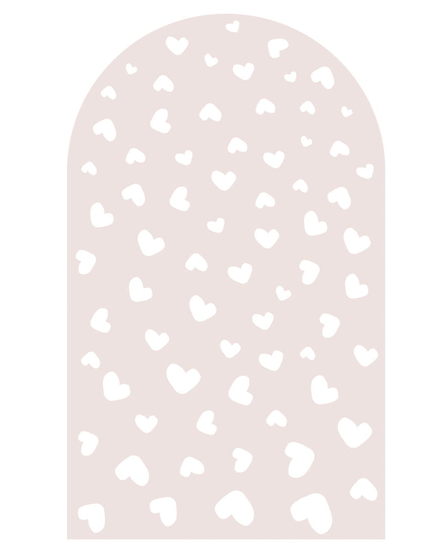 Pastelowelove, Seinätarra Kaari, Dusty Pink Hearts