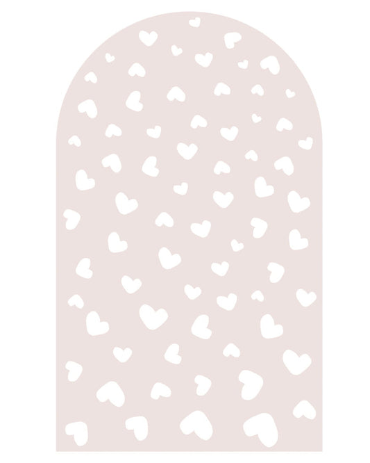 Pastelowe Love, Seinätarra Kaari, Dusty Pink Hearts