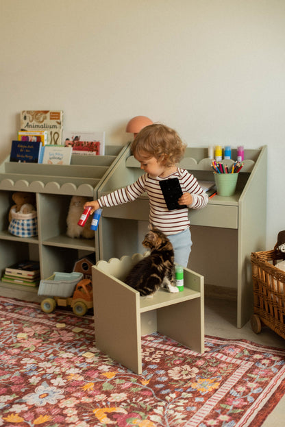 Book Nook, Montessori Pöytä ja Tuolit, Sage