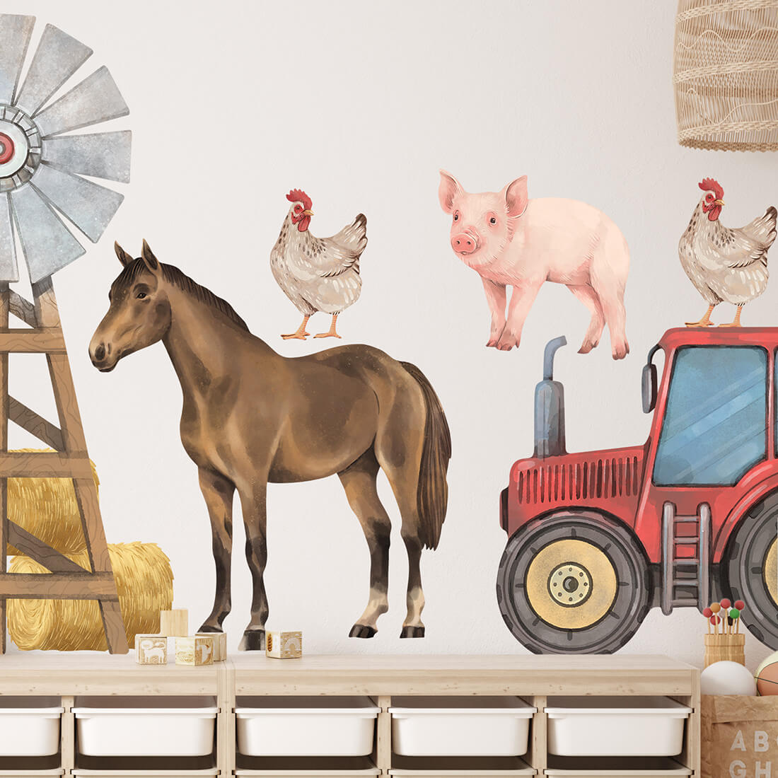 Pastelowe Love, Seinätarra Setti, Farm Animals 1