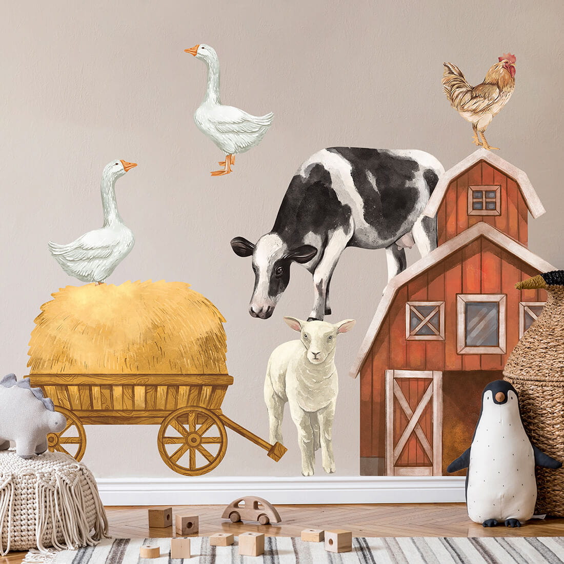 Pastelowe Love, Seinätarra Setti, Farm Animals 2