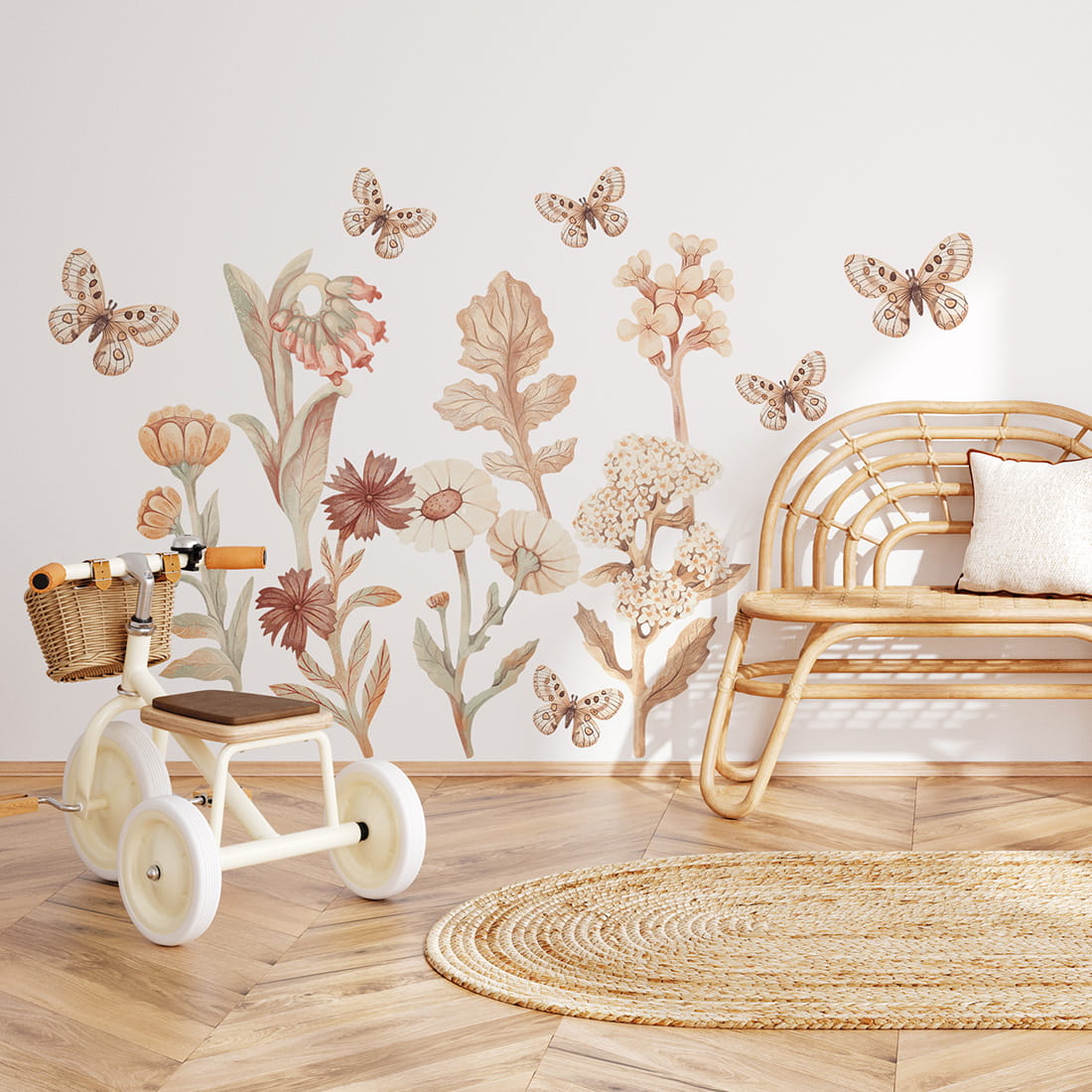 Pastelowe Love, Seinätarra Setti, Flowers Boho 1