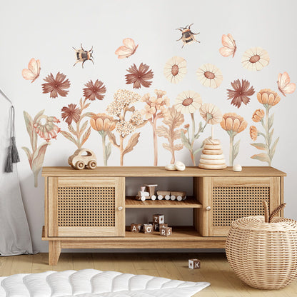 Pastelowe Love, Seinätarra Setti, Flowers Boho 2