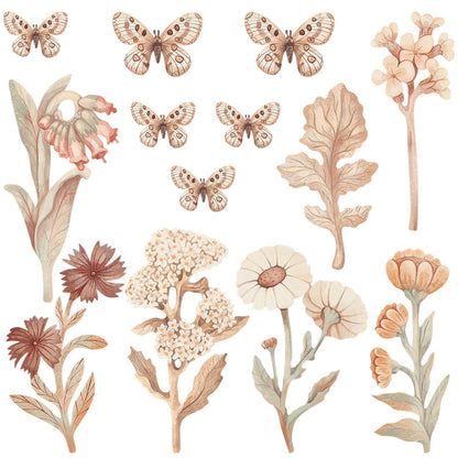 Pastelowe Love, Seinätarra Setti, Flowers Boho 1