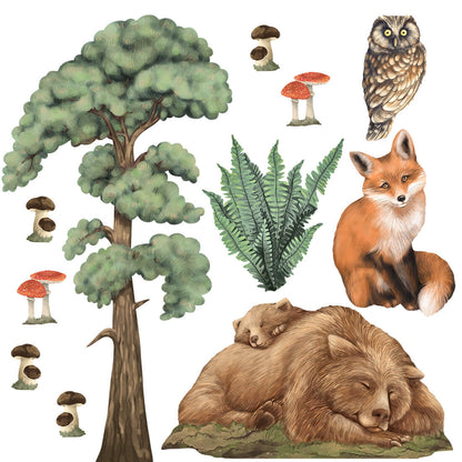Pastelowe Love, Seinätarra Setti, Forest Animals 1