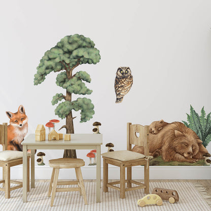 Pastelowe Love, Seinätarra Setti, Forest Animals 1