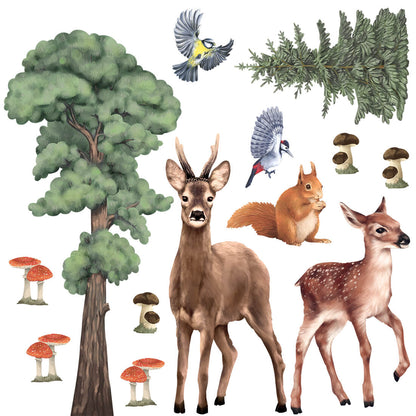 Pastelowe Love, Seinätarra Setti, Forest Animals 2