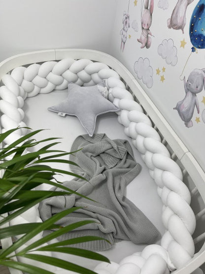 Kantstoppning 4-stavs Letti, Velvet White