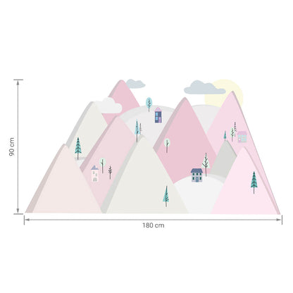 Pastel Love, Wall Decal, Blue Mountains